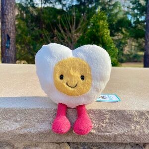 Jellycat Amuseables Heart Boiled Egg NWT